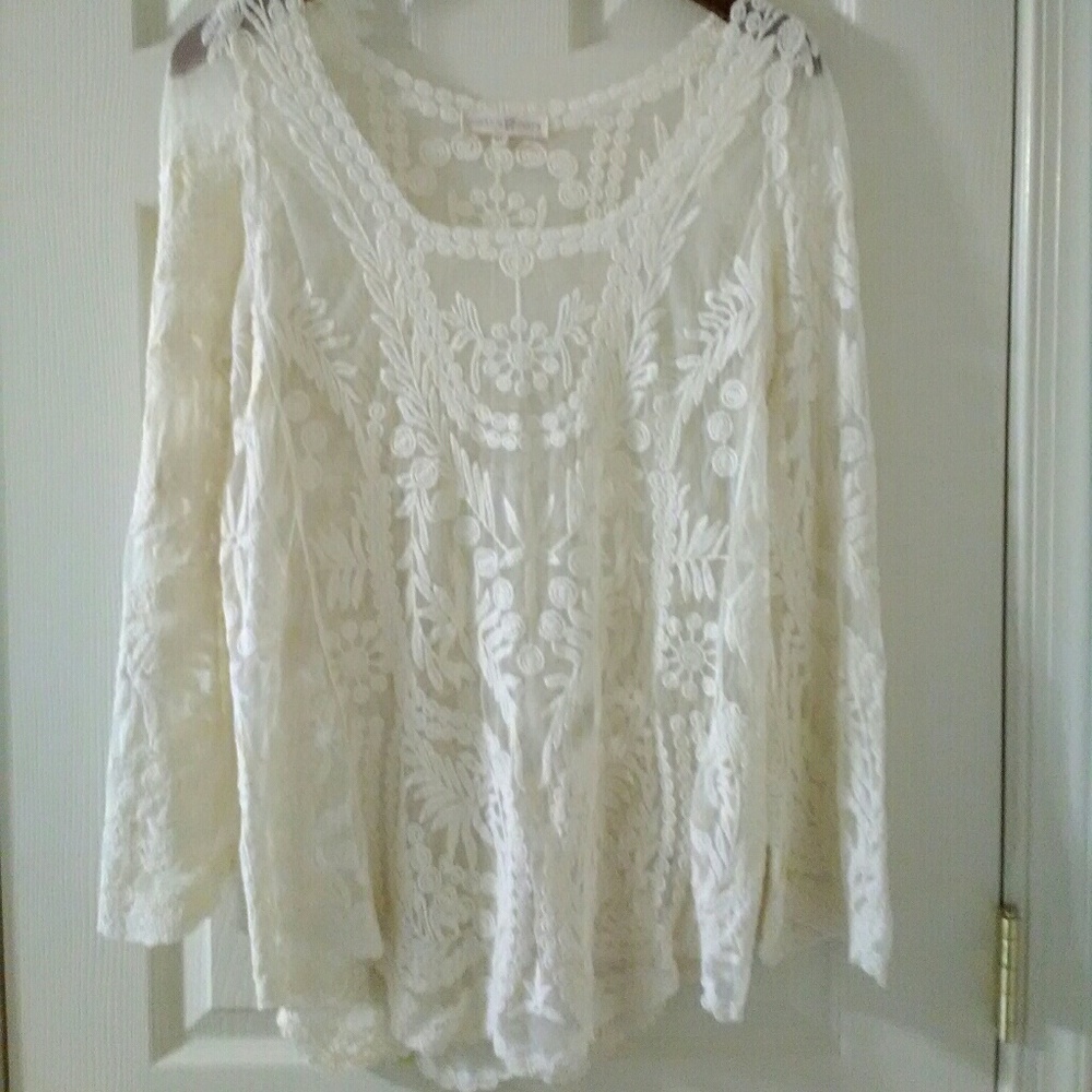 Women's Altar'd State Lace Long Sleeve